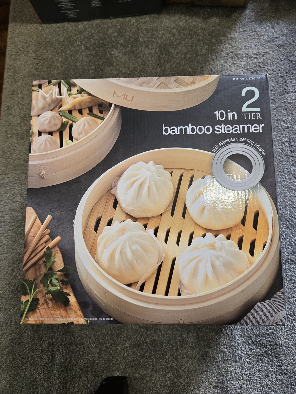 MIU 10 in Bamboo Steamer - 2 Tier, Natural